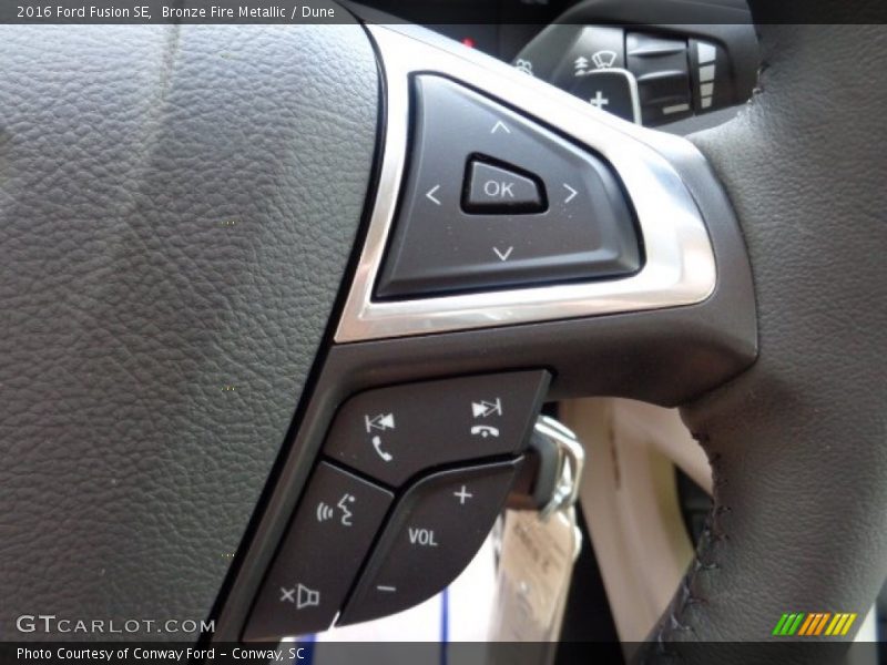 Bronze Fire Metallic / Dune 2016 Ford Fusion SE