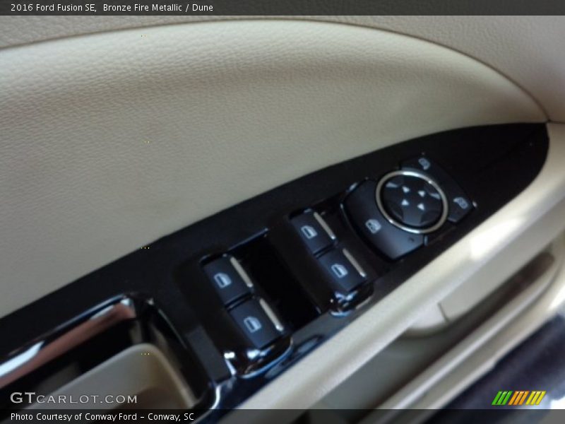 Bronze Fire Metallic / Dune 2016 Ford Fusion SE