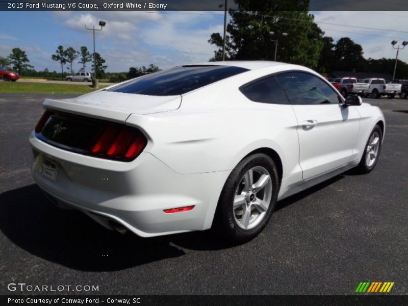 Oxford White / Ebony 2015 Ford Mustang V6 Coupe