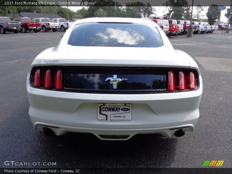 Oxford White / Ebony 2015 Ford Mustang V6 Coupe