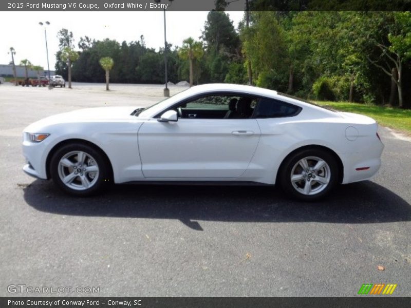 Oxford White / Ebony 2015 Ford Mustang V6 Coupe