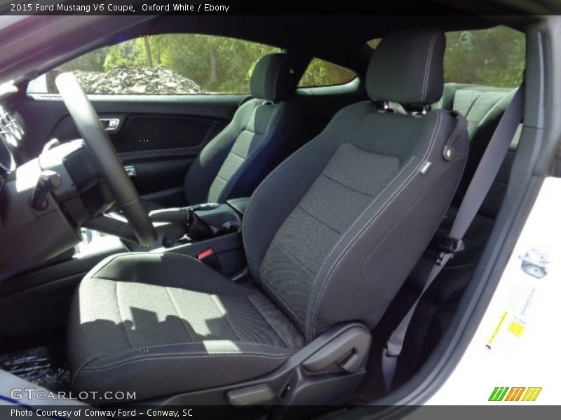 Front Seat of 2015 Mustang V6 Coupe