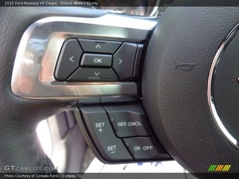 Controls of 2015 Mustang V6 Coupe