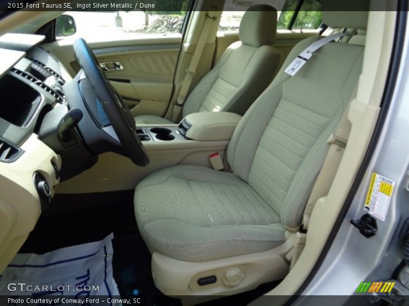 Ingot Silver Metallic / Dune 2015 Ford Taurus SE