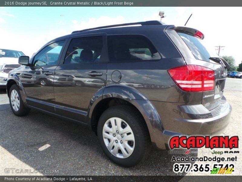 Granite Crystal Metallic / Black/Light Frost Beige 2016 Dodge Journey SE