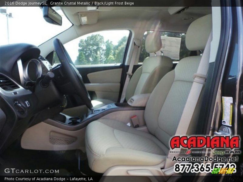 Granite Crystal Metallic / Black/Light Frost Beige 2016 Dodge Journey SE