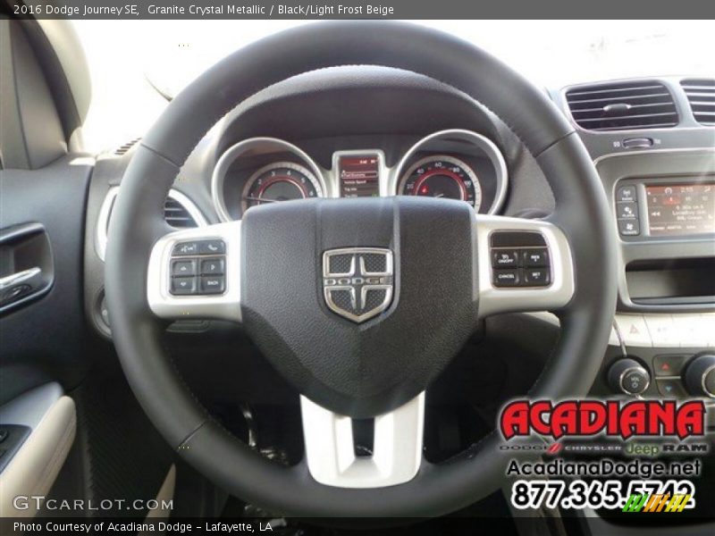 Granite Crystal Metallic / Black/Light Frost Beige 2016 Dodge Journey SE