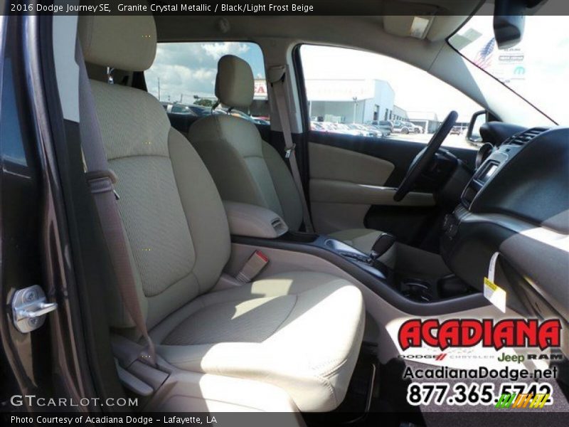 Granite Crystal Metallic / Black/Light Frost Beige 2016 Dodge Journey SE