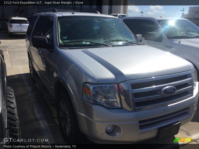 Ingot Silver Metallic / Stone 2010 Ford Expedition XLT