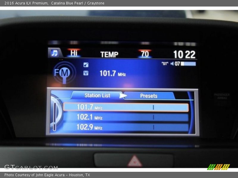 Catalina Blue Pearl / Graystone 2016 Acura ILX Premium