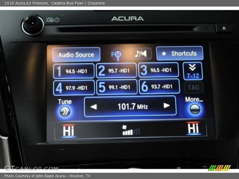 Catalina Blue Pearl / Graystone 2016 Acura ILX Premium