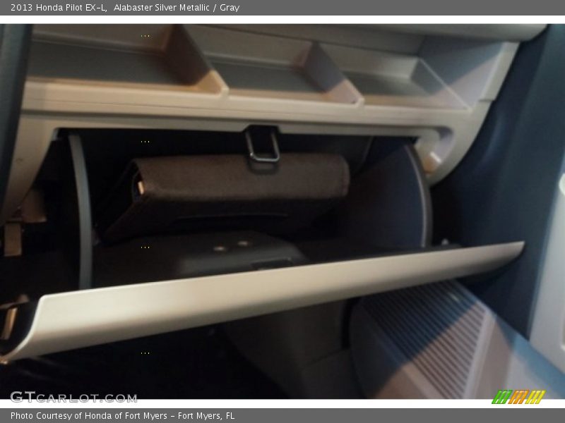 Alabaster Silver Metallic / Gray 2013 Honda Pilot EX-L