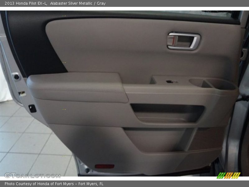 Alabaster Silver Metallic / Gray 2013 Honda Pilot EX-L
