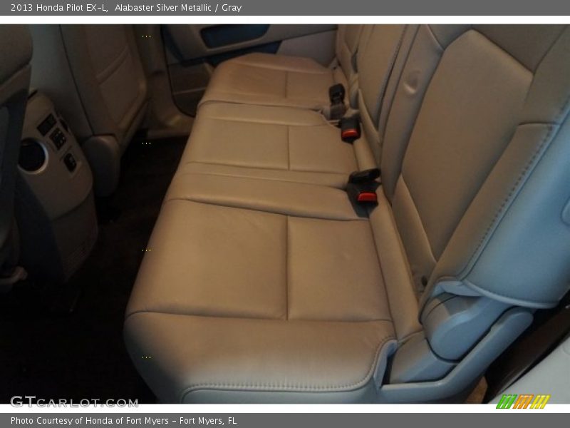Alabaster Silver Metallic / Gray 2013 Honda Pilot EX-L