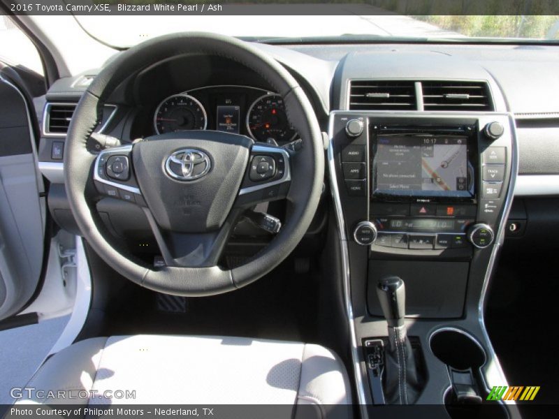 Blizzard White Pearl / Ash 2016 Toyota Camry XSE