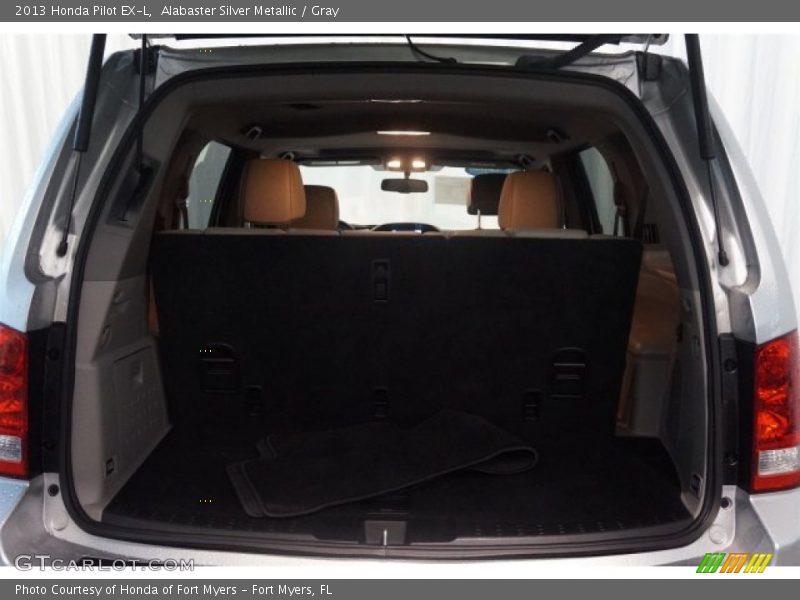 Alabaster Silver Metallic / Gray 2013 Honda Pilot EX-L