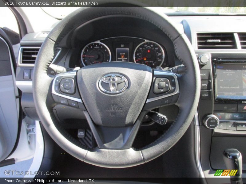 Blizzard White Pearl / Ash 2016 Toyota Camry XSE