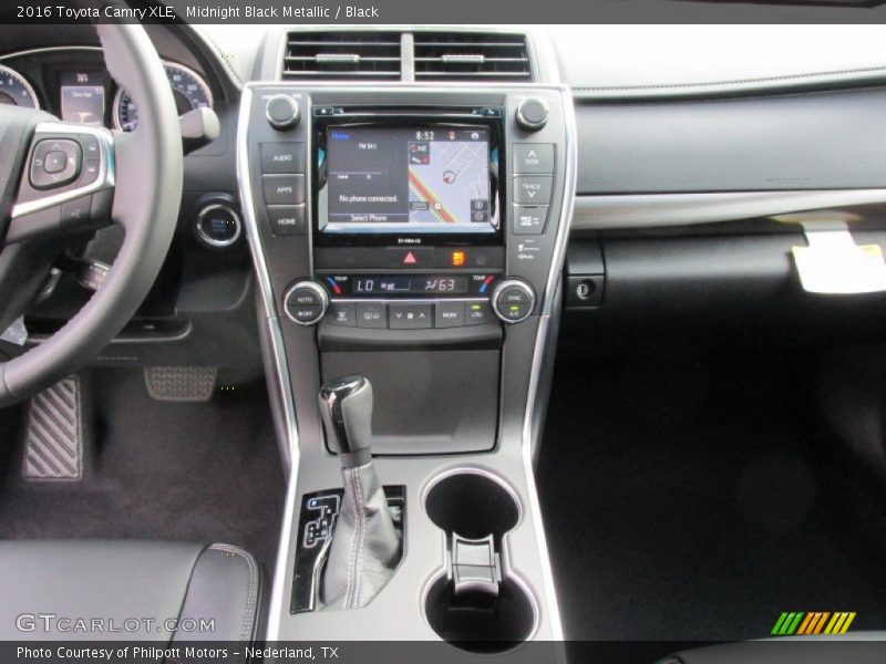 Midnight Black Metallic / Black 2016 Toyota Camry XLE