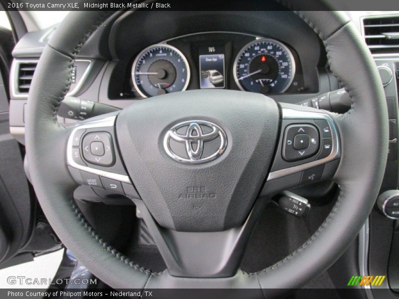 Midnight Black Metallic / Black 2016 Toyota Camry XLE