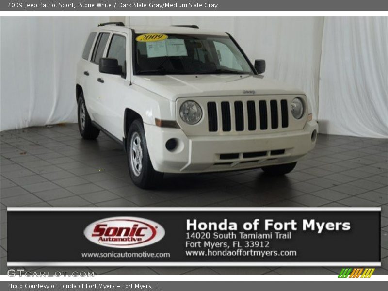 Stone White / Dark Slate Gray/Medium Slate Gray 2009 Jeep Patriot Sport