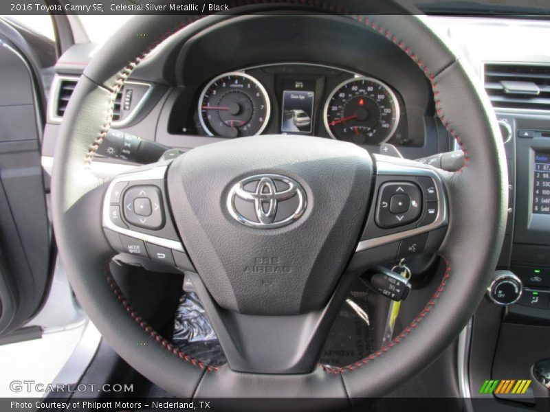 Celestial Silver Metallic / Black 2016 Toyota Camry SE
