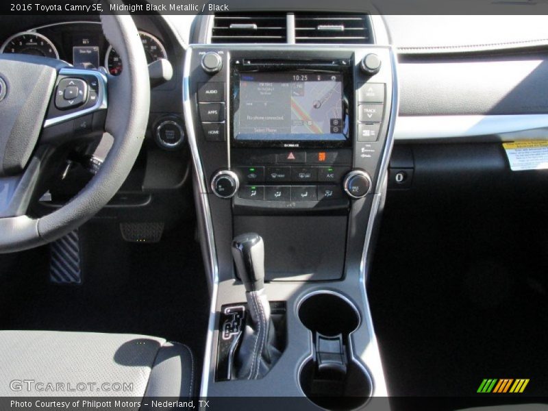Midnight Black Metallic / Black 2016 Toyota Camry SE