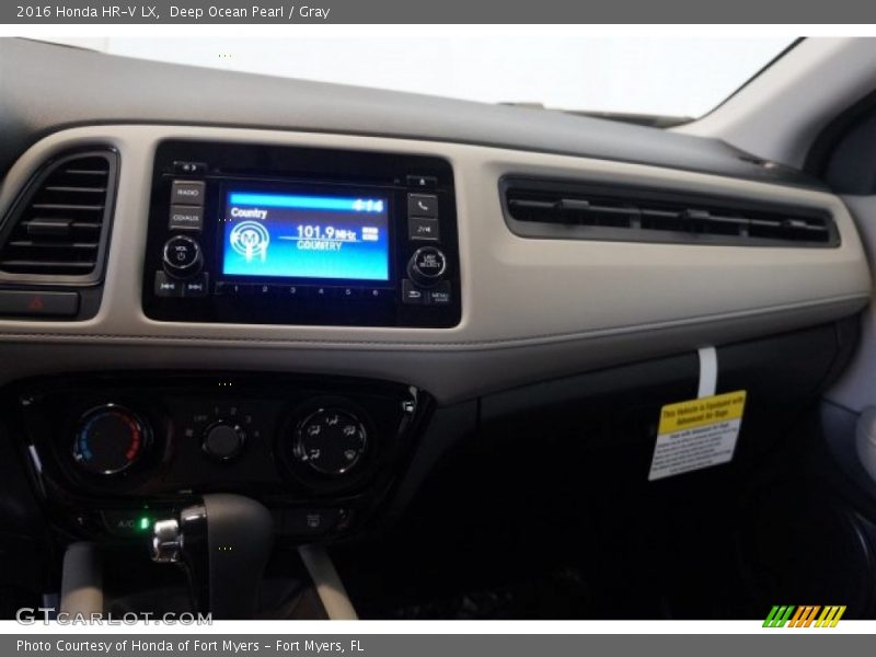 Deep Ocean Pearl / Gray 2016 Honda HR-V LX