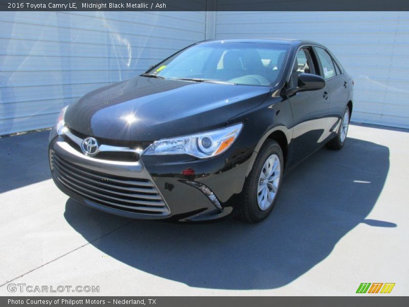 Midnight Black Metallic / Ash 2016 Toyota Camry LE