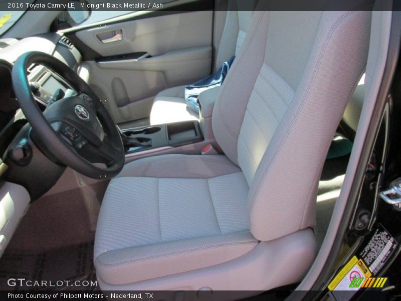 Midnight Black Metallic / Ash 2016 Toyota Camry LE