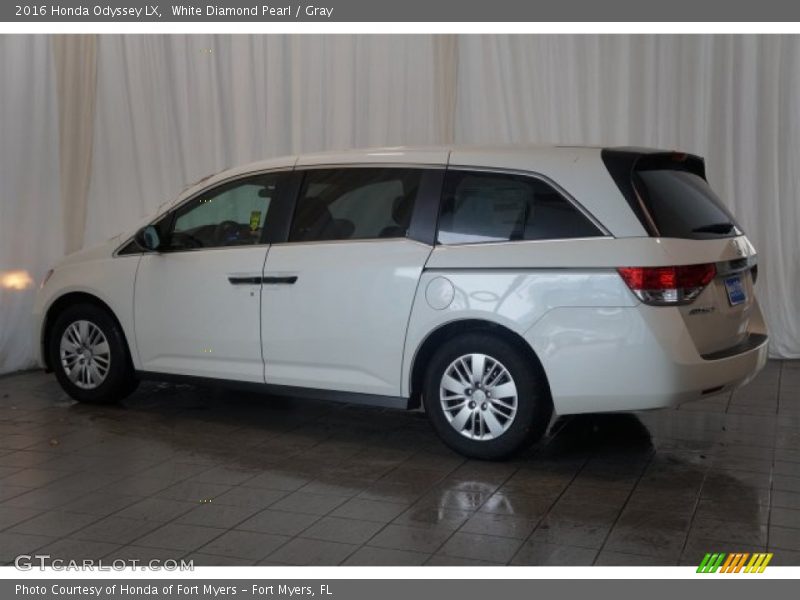 White Diamond Pearl / Gray 2016 Honda Odyssey LX
