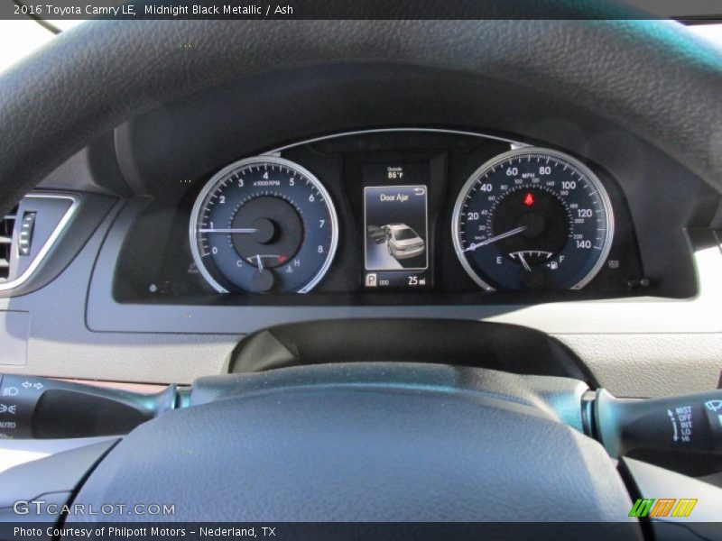 Midnight Black Metallic / Ash 2016 Toyota Camry LE