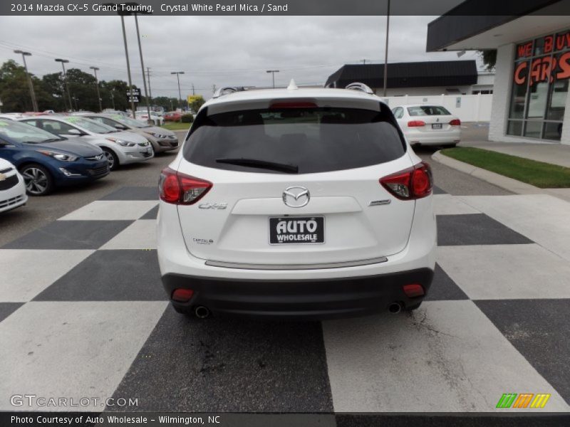 Crystal White Pearl Mica / Sand 2014 Mazda CX-5 Grand Touring