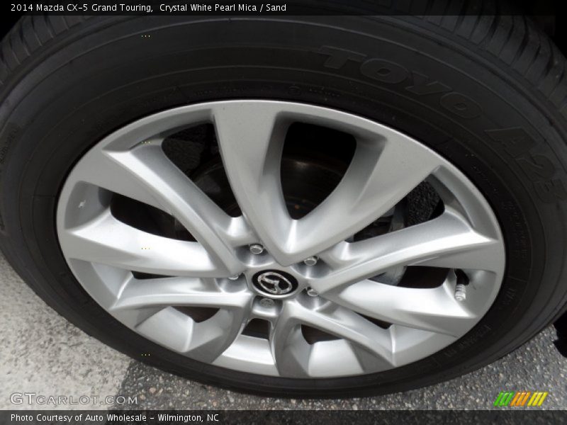 Crystal White Pearl Mica / Sand 2014 Mazda CX-5 Grand Touring