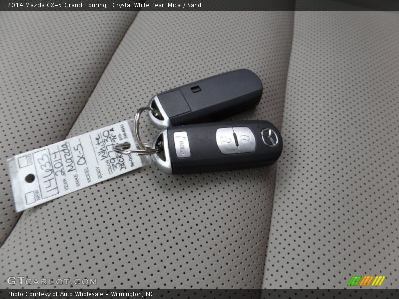 Crystal White Pearl Mica / Sand 2014 Mazda CX-5 Grand Touring