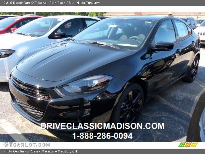 Pitch Black / Black/Light Tungsten 2016 Dodge Dart SXT Rallye