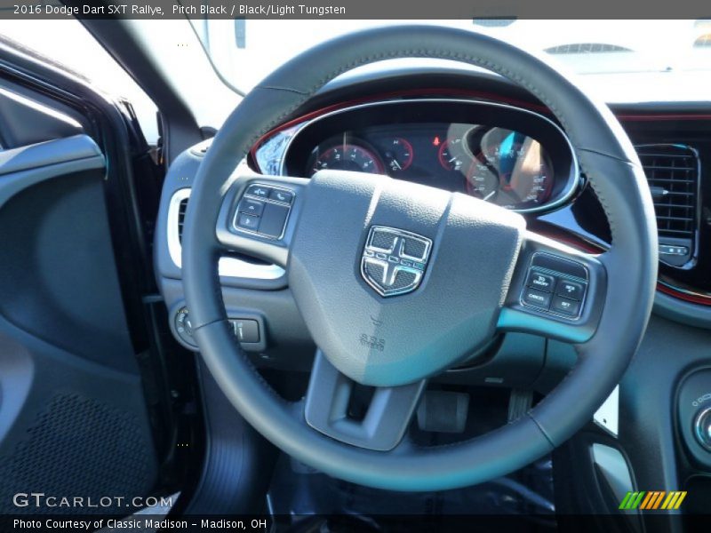 Pitch Black / Black/Light Tungsten 2016 Dodge Dart SXT Rallye
