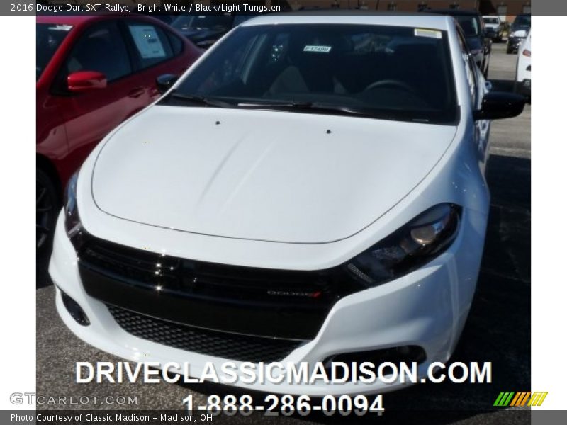 Bright White / Black/Light Tungsten 2016 Dodge Dart SXT Rallye