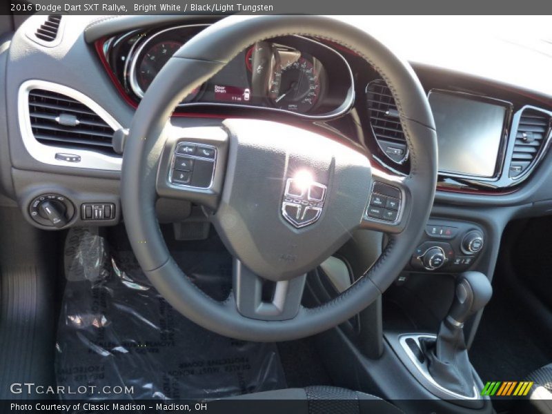 Bright White / Black/Light Tungsten 2016 Dodge Dart SXT Rallye