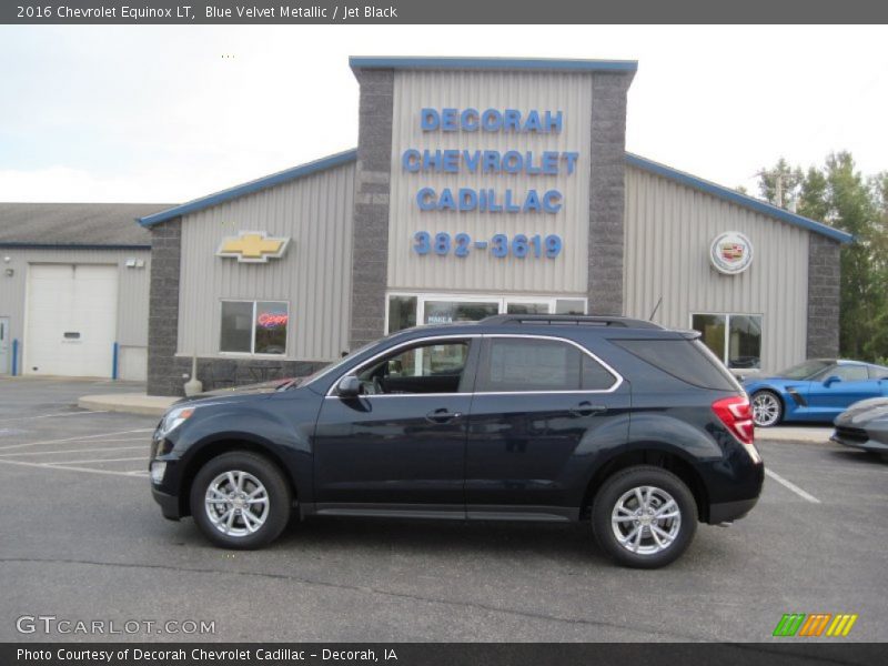 Blue Velvet Metallic / Jet Black 2016 Chevrolet Equinox LT
