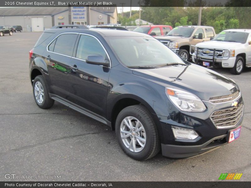 Blue Velvet Metallic / Jet Black 2016 Chevrolet Equinox LT