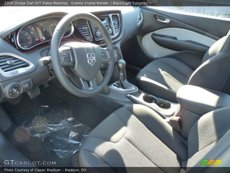 Granite Crystal Metallic / Black/Light Tungsten 2016 Dodge Dart SXT Rallye Blacktop