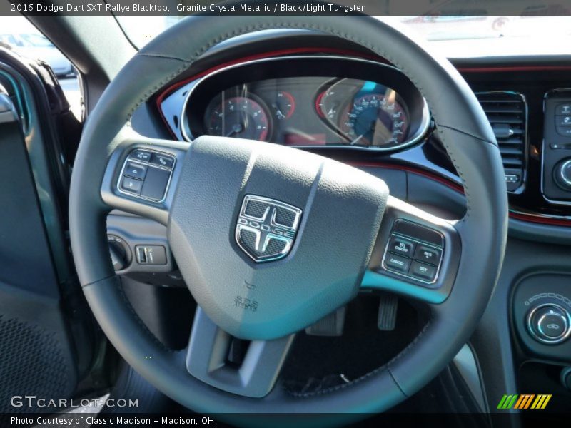 Granite Crystal Metallic / Black/Light Tungsten 2016 Dodge Dart SXT Rallye Blacktop