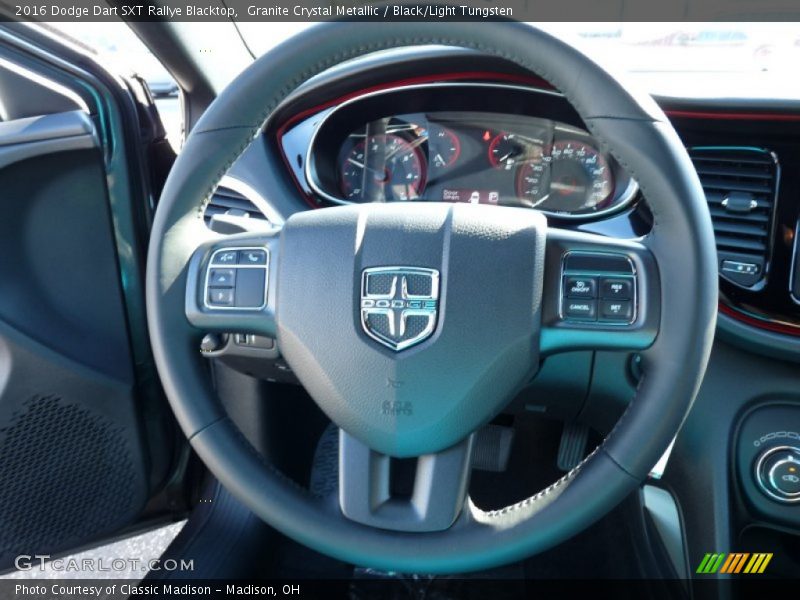 Granite Crystal Metallic / Black/Light Tungsten 2016 Dodge Dart SXT Rallye Blacktop