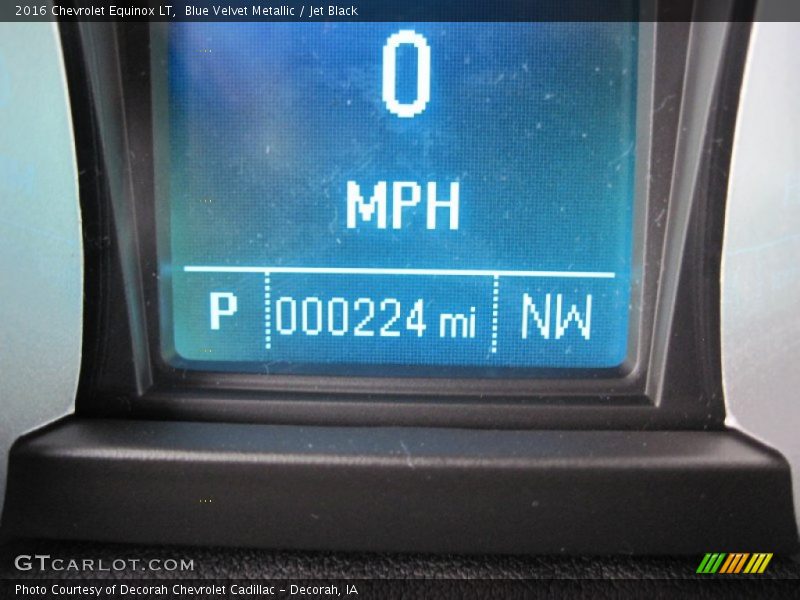 Blue Velvet Metallic / Jet Black 2016 Chevrolet Equinox LT