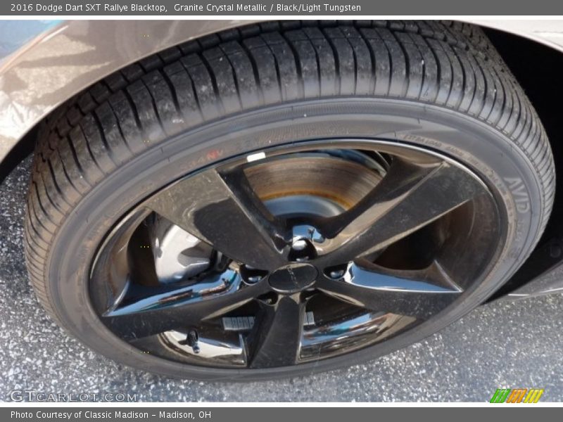 Granite Crystal Metallic / Black/Light Tungsten 2016 Dodge Dart SXT Rallye Blacktop