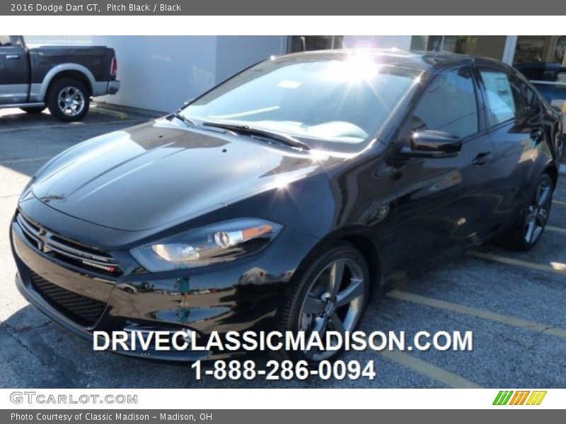 Pitch Black / Black 2016 Dodge Dart GT