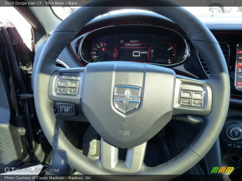 Pitch Black / Black 2016 Dodge Dart GT