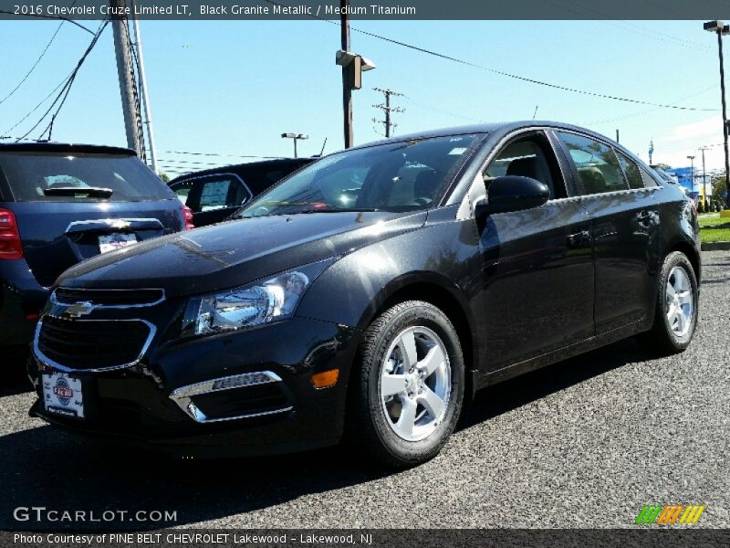 Black Granite Metallic / Medium Titanium 2016 Chevrolet Cruze Limited LT