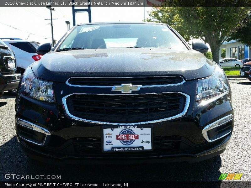 Black Granite Metallic / Medium Titanium 2016 Chevrolet Cruze Limited LT