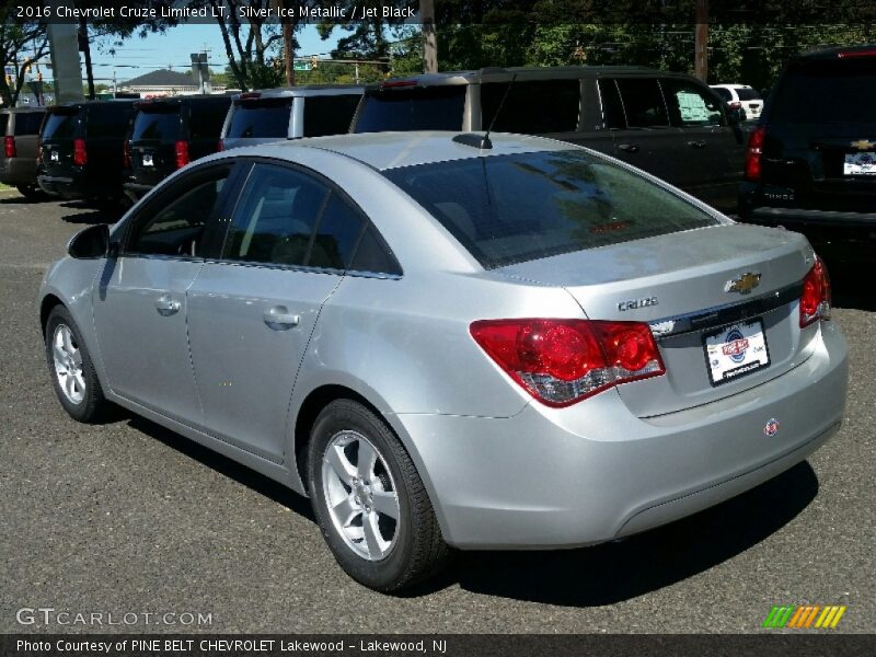 Silver Ice Metallic / Jet Black 2016 Chevrolet Cruze Limited LT